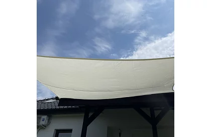 Plasă de umbrire pentru soare 4 × 3 m – Bej