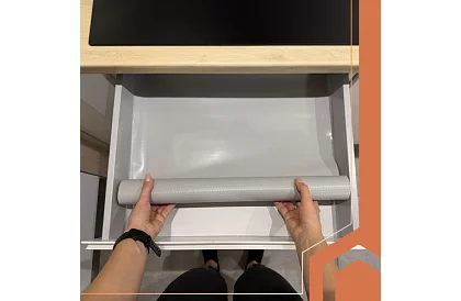 Saltea antiderapantă pentru sertare 500 × 50 cm – gri