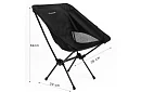 Scaun de camping pliabil până la 120 kg – negru