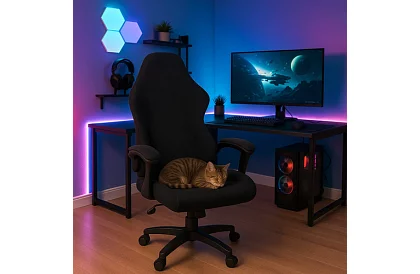 Husă universală pentru scaun de joc – negru