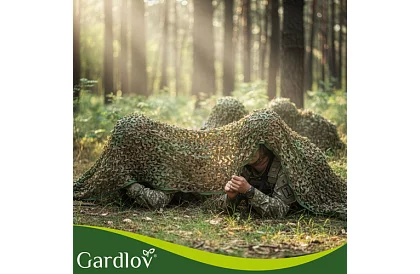 Rețea de camuflaj militară 4 × 6 metri + 100 de benzi de strângere