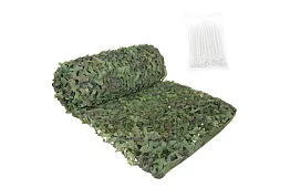 Rețea de camuflaj militară 4 × 6 metri + 100 de benzi de strângere