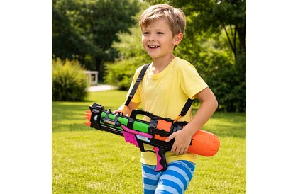 Pistolă cu apă de 60 cm cu rezervor de 1,25 l – rază de acțiune de până la 6 m