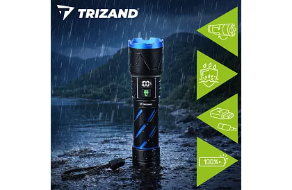 Lanterna tactică LED reîncărcabilă 800 lm, 5000 mAh