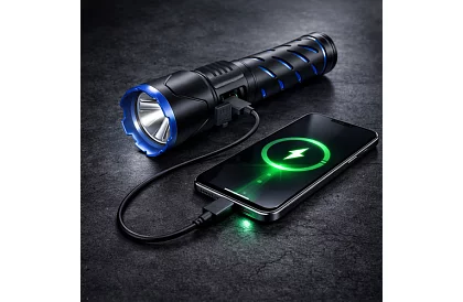 Lanterna tactică LED reîncărcabilă 800 lm, 5000 mAh