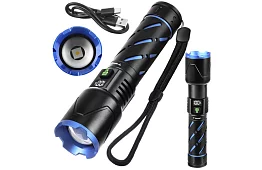 Lanterna tactică LED reîncărcabilă 800 lm, 5000 mAh