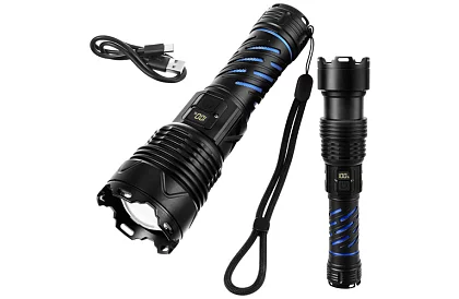 Lanterna tactică LED reîncărcabilă 1500 lm, 5000 mAh