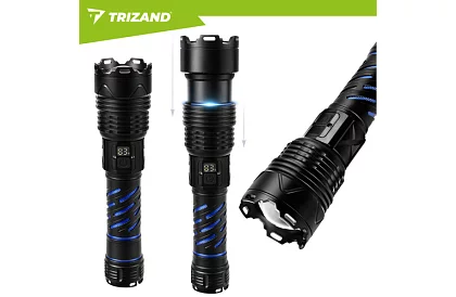 Lanterna tactică LED reîncărcabilă 1500 lm, 5000 mAh