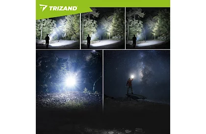 Lanterna tactică LED reîncărcabilă 1500 lm, 5000 mAh