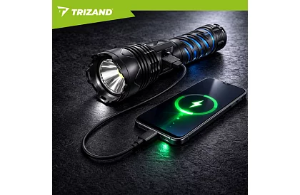 Lanterna tactică LED reîncărcabilă 1500 lm, 5000 mAh