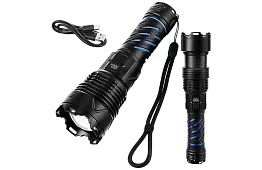 Lanterna tactică LED reîncărcabilă 1500 lm, 5000 mAh