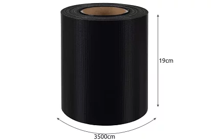 Bandă de umbrire pentru gard neagră – panou 450 g/m2 + cleme