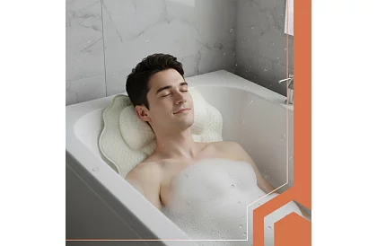 Perna de relaxare pentru cadă 43x40 cm