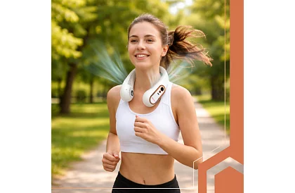 Ventilator pentru gât, mini ventilator de răcire
