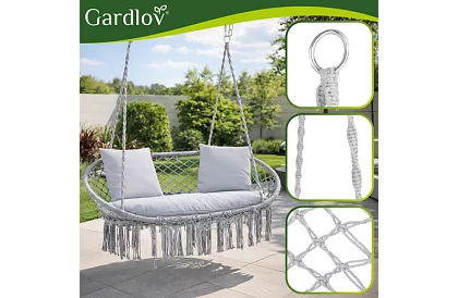 Leagăn de grădină cu două locuri și perne - Stork's Nest