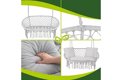 Leagăn de grădină cu două locuri și perne - Stork's Nest