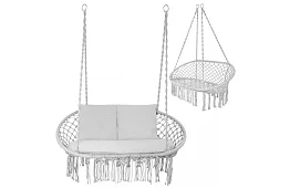 Leagăn de grădină cu două locuri și perne