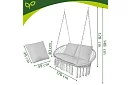Leagăn de grădină cu două locuri și perne