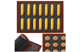 Saltea de copt din silicon, dublă față, 30x40 cm