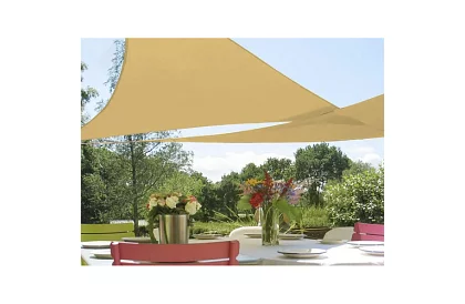 Plasă de umbrire triunghiulară 3 × 3 × 3 m – bej