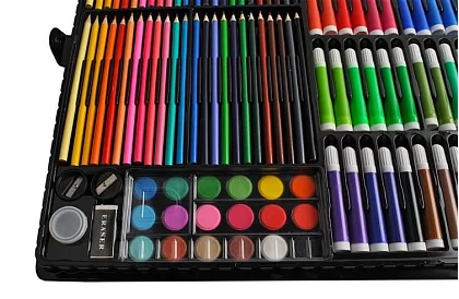 Set mare de pictură mare în valiză 288 de piese