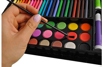 Set mare de pictură mare în valiză 288 de piese