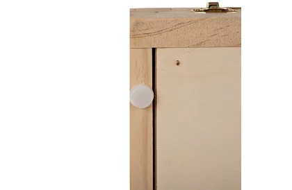 Set de pictură artistică de 45 de piese într-o cutie din lemn cu suport