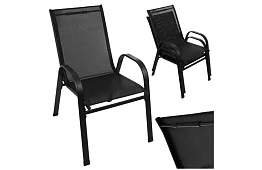 Scaune metalice de grădină – 2 bucăți în set