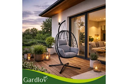 Leagăn de grădină cu perne – fotoliu suspendat până la 150 kg