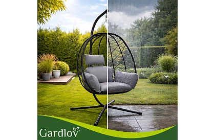 Leagăn de grădină cu perne – fotoliu suspendat până la 150 kg