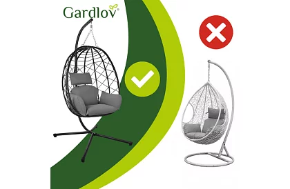 Leagăn de grădină cu perne – fotoliu suspendat până la 150 kg