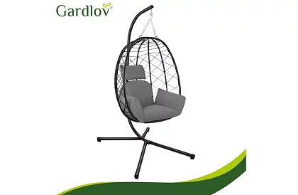 Leagăn de grădină cu perne – fotoliu suspendat până la 150 kg