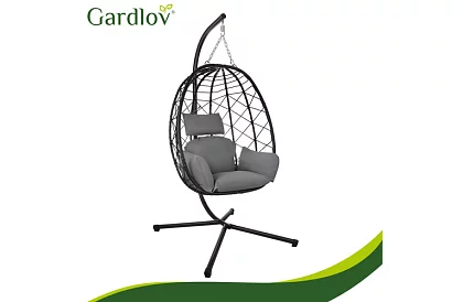 Leagăn de grădină cu perne – fotoliu suspendat până la 150 kg