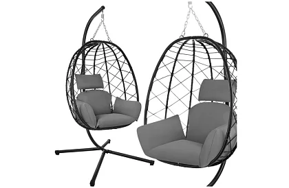 Leagăn de grădină cu perne – fotoliu suspendat până la 150 kg