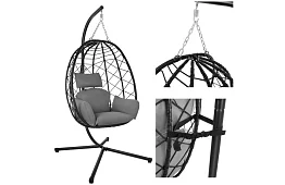 Leagăn de grădină cu perne – fotoliu suspendat până la 150 kg