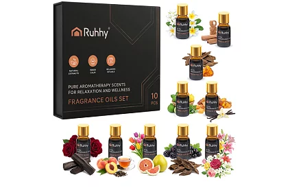 Set de uleiuri esențiale, 10 arome – 10 bucăți de 10 ml