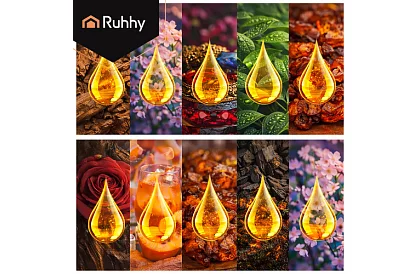 Set de uleiuri esențiale, 10 arome – 10 bucăți de 10 ml