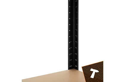 Raft metalic de depozitare – 5 rafturi – 180×90×40 cm – capacitate de încărcare 1000 kg