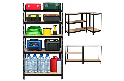 Raft metalic de depozitare – 5 rafturi – 180×90×40 cm – capacitate de încărcare 1000 kg