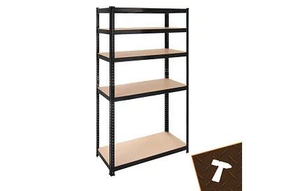 Raft metalic de depozitare – 5 rafturi – 180×90×40 cm – capacitate de încărcare 1000 kg