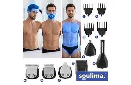 Zast cutter de păr și barbă 8 în 1