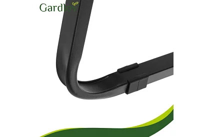 Scaun pliant de grădină negru – capacitate de încărcare 120 kg