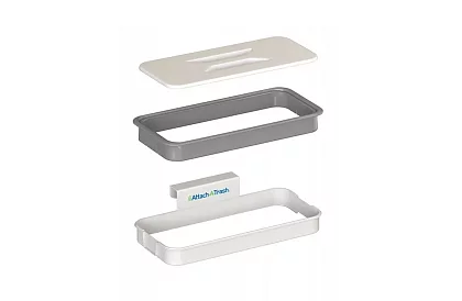 Suport portabil de agăţare, pentru saci menajeri.