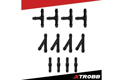 Set de reparare pentru duze de spălare 2 m – 4/5 mm + T-uri