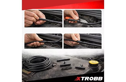 Set de reparare pentru duze de spălare 2 m – 4/5 mm + T-uri