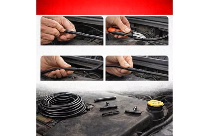 Set de reparare pentru duze de spălare 2 m – 4/5 mm + T-uri