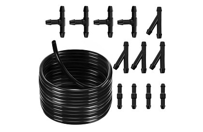 Set de reparare pentru duze de spălare 2 m – 4/5 mm + T-uri
