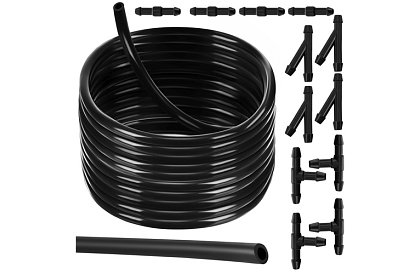 Set de reparare pentru duze de spălare 2 m – 4/5 mm + T-uri