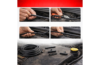 Set de reparare pentru duze de spălare 2 m – 4/5 mm + T-uri