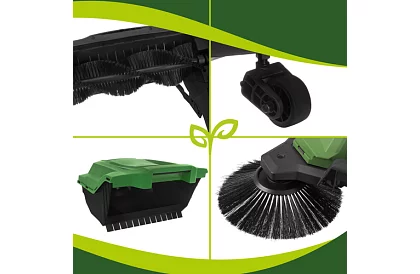 Mașină de măturat manuală Nexo 2100 m2/h - 680 mm, 24 litri